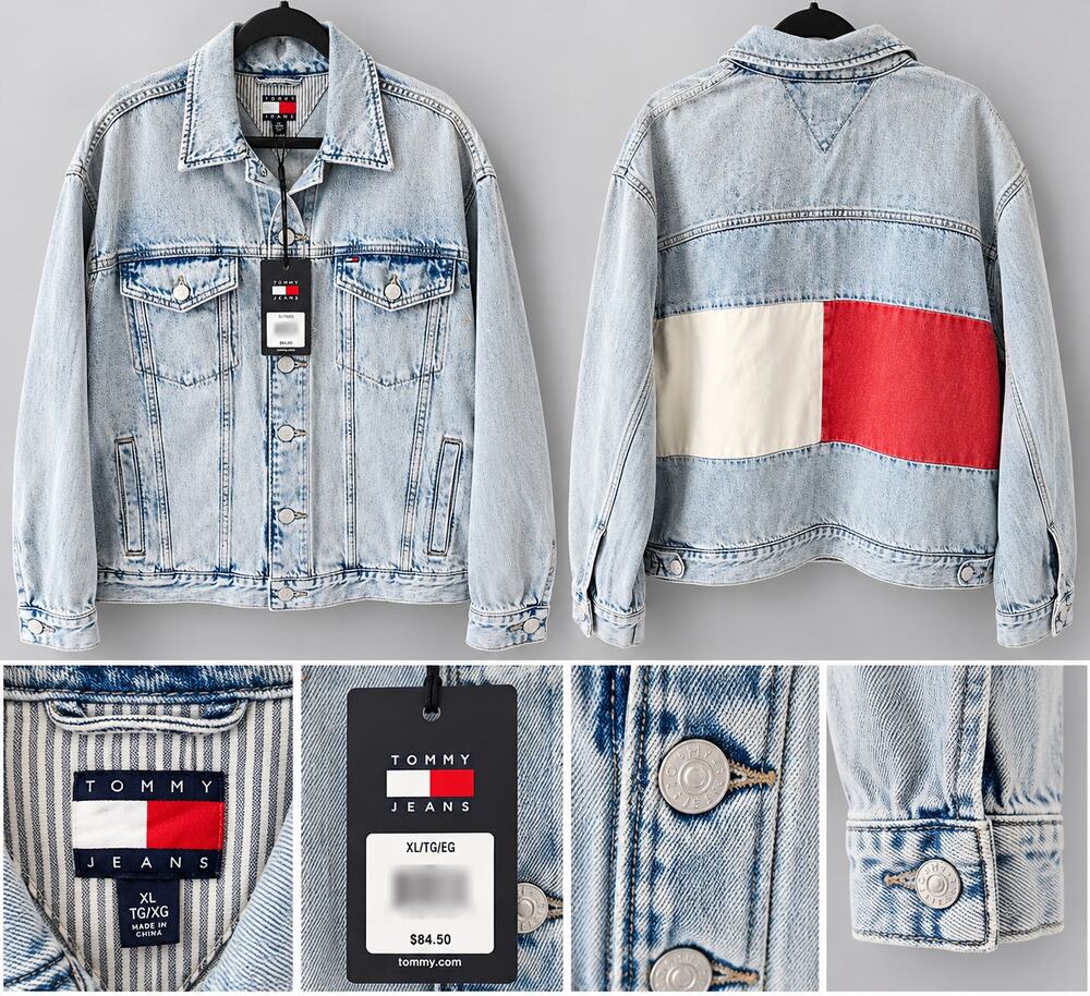 Tommy Jeans Color Block Denim Jacket – XL – NWT